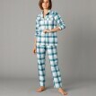 Flanelové pyžamo, kockované
