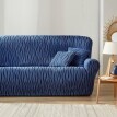 Elastyczny żakardowy pokrowiec na sofę i fotel