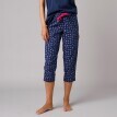 Pantaloni de pijama 3/4 tipăriți "Beautiful"