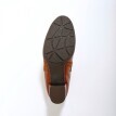 Skórzane buty do kostki z elastycznym paskiem i klamrą