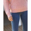 Pulover cu fermoar, model simplu tricotat