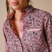Bluză cu cămașă cu imprimeu floral