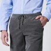Ležérní kalhoty z jemně žebrovaného manšestru