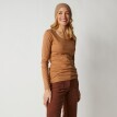 Jednokolorowa koszulka z długim rękawem, bawełna organiczna