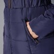 Prešívaná bunda na zips s opaskom, krátka