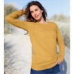 Sweter w jednolitym kolorze z guzikami na ramionach
