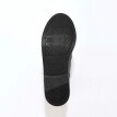 Kožené kotníkové boty s perforací, černé