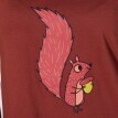 Krátka nočná košeľa s krátkymi rukávmi a potlačou "veverička"