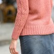 Koronkowy sweter z marszczonymi rękawami