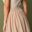 Široká sukňa s macramé lemom