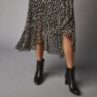 Dlhá zavinovacia sukňa s minimalistickým vzorom