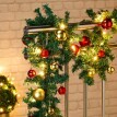 LED-es karácsonyi díszfüzér dekorációval