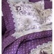 Lenjerie de pat Gabrielle din flanelă cu imprimeu floral și dantelă