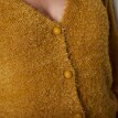 Sweter zapinany na guziki, z haftowanym tiulem