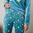 Fleece puha tapintású pizsama csillagmintával