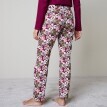 Spodnie od piżamy z kwiatowym nadrukiem na całej powierzchni