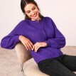 Pulover, model tricotat simplu