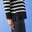 Tunikový pulovr se žakárovým vzorem