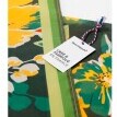 Šátek s potiskem květin 100 x 100 cm, vyrobeno ve Francii