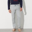 Jednokolorowe spodnie od piżamy z szarą podszewką