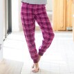 Flanelové pyžamové kalhoty s kostkovaným vzorem