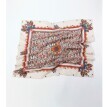 Šátek s potiskem drobného vzoru 100 x 100 cm, vyrobeno ve Francii