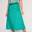 Jednobarevná sukně na knoflíky, eco-friendly viskóza