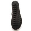 Kožené sandály s pajetkami, černé