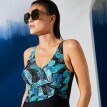 Jednodielne plavky Palombia s potlačou pre ženy po operácii prsníka