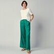 Jednobarevné široké kalhoty