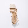 Remienkové sandále so vzorom krokodílej kože