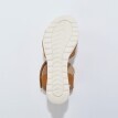 Kožené sandále so vzorom krokodílej kože
