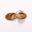 Kožené sandály na podpatku