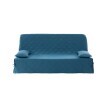 Pikowany pokrowiec na sofę w jednolitym kolorze, len bachete