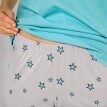 Piżama ze spodniami 3/4, nadruk "miasto i gwiazdy"