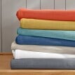 Jednofarebná tkaná prikrývka na posteľ, bavlna