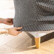Husă biflexibilă pentru fotolii și canapele cu brațe, model geometric