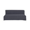 Pikowany pokrowiec na sofę w jednolitym kolorze, płótno bachettowe