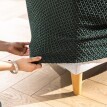 Husă bi-flexibilă pentru fotolii și canapele cu cotiere, model geometric