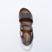 Sandály s pásky na suchý zip, kůže s certifikátem LWG
