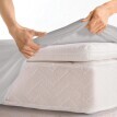 Napínací prostěradlo na polohovací postele, polyester-bavlna, hloubka rohů 26 cm