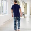 Zestaw 2 spodni od piżamy, jednolity kolor + kratka
