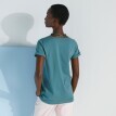 Egyszínű egyszínű póló tunéziai nyakkivágással