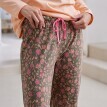 Spodnie od piżamy z kwiatowym nadrukiem "Bohème"