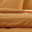Jednofarebné obojstranná posteľná bielizeň opraný ľan a bavlna