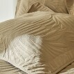 Cuvertură de pat matlasată cu efect de frunze optice