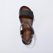 Sandale cu curele velcro, din piele cu certificat LWG