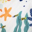 Lenjerie de pat pentru copii din bumbac, imprimeu ocean