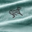 Set textil de baie Terry cu broderie leopard