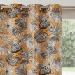 Sötétítő függöny trópusi mintával, fém fűzőlyukakkal